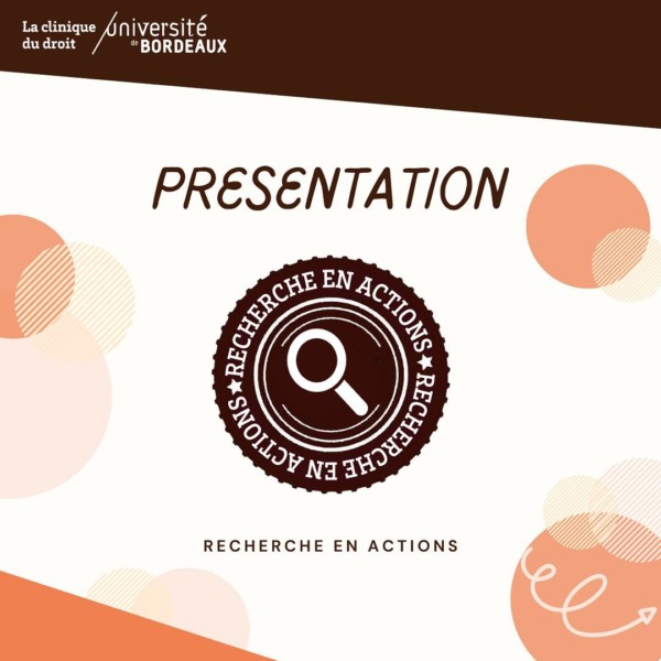 La recherche peut aussi avoir une dimension très concrète !Pour cela, la Clinique du Droit propose aux étudiants de répondre à une problématique issue de la réalité sociétale et de mener un projet de recherche de terrain avec la Recherche en Actions 🧐
⚠️ Cet enseignement n’est ouvert que si votre maquette le prévoit !